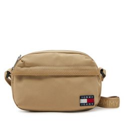 Torebka Tommy Jeans. Brązowe listonoszki Tommy Jeans, bez wzorów, z jeansu, bez dodatków. Za 139.99 zł.