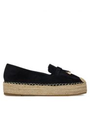 JENNY Espadryle WSS990-259 Czarny. Czarne espadryle Jenny, bez wzorów, z materiału, bez obcasa. Za 99.99 zł.