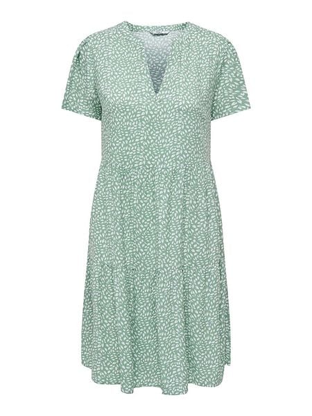 ONLY Sukienka "Zally" w kolorze biało-miętowym rozmiar: XS. Zielone sukienki ONLY, xs, bez wzorów, z wiskozy, bez kołnierzyka, bez ramiączek, midi. Za 96.14 zł.