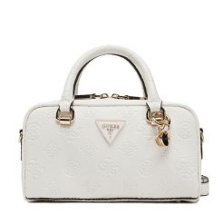 Torebka Guess. Białe kopertówki Guess, z aplikacjami, bez dodatków. Za 489.99 zł.