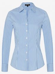 More & More Bluzka w kolorze niebiesko-białym rozmiar: 46. Niebieskie bluzki More & More, bez wzorów, z bawełny, bez kołnierzyka, bez ramiączek. Za 69.99 zł.