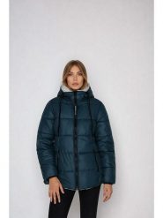 Steve Madden Kurtka zimowa w kolorze turkusowym rozmiar: M. Niebieskie kurtki Steve Madden, na zimę, m, bez wzorów, z puchu, bez kaptura. Za 279.11 zł.