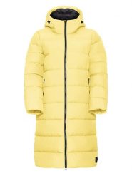 Jack Wolfskin Płaszcz puchowy "Frozen Palace" w kolorze żółtym rozmiar: XXL. Żółte płaszcze Jack Wolfskin, xxl, bez wzorów, z puchu, bez kaptura. Za 870.26 zł.