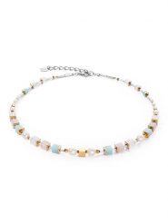 COEUR DE LION Naszyjnik z perłami - dł. 42 cm rozmiar: onesize. Szare naszyjniki COEUR DE LION, z materiału, z kryształem, srebrne. Za 479.76 zł.