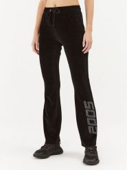 2005 Spodnie dresowe Velour Czarny Straight Fit. Czarne spodnie dresowe 2005, bez wzorów, z bawełny. Za 139.99 zł.