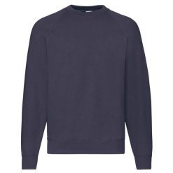 Klasyczna Bluza Raglanowa Unisex Dla Dorosłych. Niebieskie bluzy fruit of the loom, m, bez wzorów, z bawełny, klasyczne, bez ramiączek, bez kaptura. Za 133.99 zł.