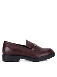 Nine West Mokasyny WFA3043-1A Bordowy. Czerwone mokasyny Nine West, bez wzorów, ze skóry. Za 139.99 zł.