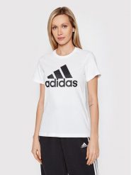 Adidas T-Shirt Essentials Logo GL0649 Biały Regular Fit. Białe t-shirty adidas, xs, bez wzorów, z bawełny, bez kołnierzyka, bez ramiączek. Za 89.99 zł.