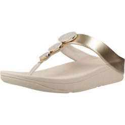 Sandały FITFLOP HALO BEAD CIRCLE Złoty. Czerwone sandały FIT FLOP, bez wzorów, z materiału, bez obcasa, bez zapięcia. Za 529.00 zł.