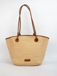 Victor & Hugo Paris Shopper bag "Solea" w kolorze beżowo-brązowym - 50 x 28 x 18 cm rozmiar: onesize. Brązowe shopper bag Victor & Hugo Paris, bez wzorów, z materiału, na ramię, bez dodatków. Za 361.64 zł.