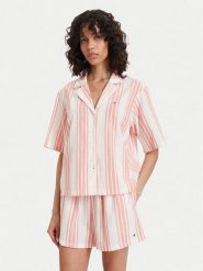 Tommy Hilfiger Piżama UW0UW06329 Kremowy Regular Fit. Białe piżamy Tommy Hilfiger, s, bez wzorów, z bawełny, bez kołnierzyka, bez ramiączek. Za 329.99 zł.