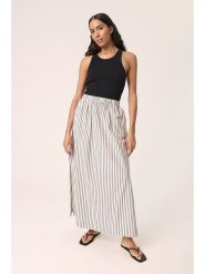 Soaked in Luxury Spódnica w kolorze kremowym rozmiar: XXL. Brązowe spódnice Soaked in Luxury, xxl, bez wzorów, z bawełny, maxi, rozkloszowane. Za 134.85 zł.