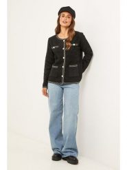 Soft Cashmere Kurtka przejściowa w kolorze czarnym rozmiar: 40/42. Czarne kurtki Soft Cashmere, z aplikacjami, z kaszmiru, klasyczne, bez kaptura. Za 156.98 zł.