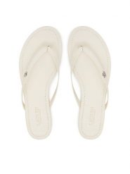 LAUREN RALPH LAUREN Japonki Raquel 802953931009 Biały. Białe japonki Lauren Ralph Lauren, bez wzorów, ze skóry. Za 299.99 zł.