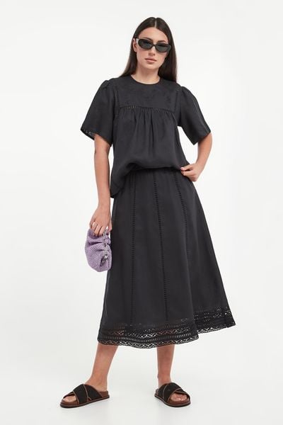 Spódnica lniana Gergo WEEKEND MAX MARA. Spódnice Weekend Max Mara, m, bez wzorów. Za 1,469.00 zł.