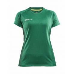 Koszulka sportowa damska Craft 1910143651000. Zielone t-shirty sportowe Craft, l, bez wzorów, z materiału, bez ramiączek, do biegania. Za 176.00 zł.
