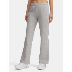 Spodnie Dresowe Damskie UA RIVAL FLC PIPED PANT 6003711-011. Szare spodnie dresowe Under Armour, bez wzorów, z dresówki, na fitness i siłownię. Za 135.53 zł.