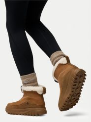 Columbia Śniegowce Snowtrot Ease Boot 2165891 Brązowy. Brązowe śniegowce Columbia, bez wzorów, ze skóry, bez zapięcia. Za 479.99 zł.