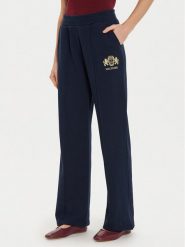 Tommy Hilfiger Spodnie dresowe Varsity WW0WW43862 Granatowy Regular Fit. Niebieskie spodnie dresowe Tommy Hilfiger, bez wzorów, z bawełny. Za 529.99 zł.
