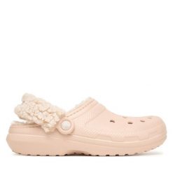 Klapki Crocs. Czerwone klapki Crocs, bez wzorów, bez obcasa, bez zapięcia. Za 259.99 zł.