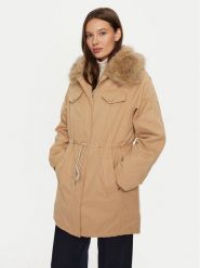 Guess Parka Lucie W4BL45 WGK30 Beżowy Regular Fit. Brązowe płaszcze Guess, xs, z aplikacjami, z syntetyku, bez kaptura. Za 1,349.00 zł.