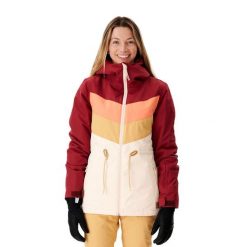 Kurtka snowboardowa damska Rip Curl Rider Betty. Brązowe kurtki narciarskie Rip Curl, na zimę, xs, bez wzorów, bez kaptura, narciarskie. Za 369.99 zł.