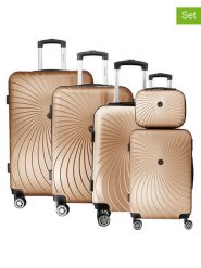 Geographical Norway 5-częściowy zestaw "Sunlighteo" w kolorze jasnobrązowym rozmiar: onesize. Brązowe walizki Geographical Norway. Za 543.99 zł.
