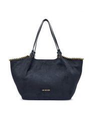 LOVE MOSCHINO Torebka JC4220PP0PKF175A Granatowy. Niebieskie shopper bag Love Moschino, bez wzorów, z materiału, bez dodatków. Za 1,029.00 zł.