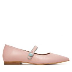 Półbuty Fly London. Czerwone półbuty wsuwane Fly London, bez wzorów, bez obcasa, na płaskiej podeszwie. Za 399.99 zł.
