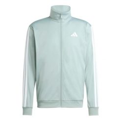 Kurtka z dresu adidas 3-Stripes. Niebieskie kurtki adidas, xl, bez wzorów, z dresówki, eleganckie, bez kaptura. Za 245.50 zł.