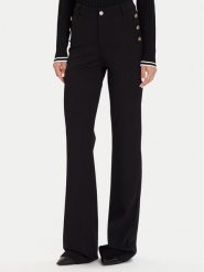 Guess Spodnie materiałowe W5BB16 KCMU2 Czarny Flare Fit. Czarne spodnie materiałowe Guess, z aplikacjami, z materiału. Za 519.99 zł.