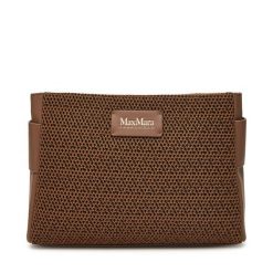 Torebka Max Mara Beachwear. Brązowe torebki klasyczne Max Mara Beachwear, bez wzorów, klasyczne, bez dodatków. Za 379.99 zł.