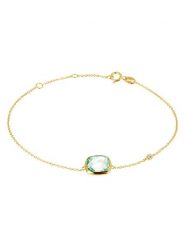 OR Carats Złota bransoletka z diamentem i ametystem rozmiar: onesize. Zielone bransoletki OR Carats, z ametystem, złote. Za 826.99 zł.