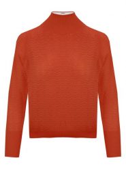 Malo Optimum Sweter w kolorze ceglanym rozmiar: XL. Czerwone swetry Malo Optimum, xl, bez wzorów, z kaszmiru, bez ramiączek. Za 277.79 zł.