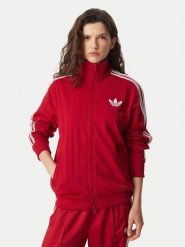 Adidas Bluza Pinstripe Firebrid Loose Tracktop KS9984 Czerwony Regular Fit. Czerwone bluzy adidas, xs, bez wzorów, z syntetyku, bez kaptura. Za 349.99 zł.