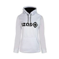 Bluza sportowa z kapturem dla kobiet Izas DUERO W. Białe bluzy z kapturem IZAS, bez wzorów, z materiału, z kapturem. W wyprzedaży za 182.57 zł.