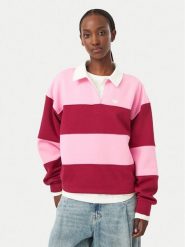 Roxy Bluza Lineup ERJFT05113 Różowy Oversize. Czerwone bluzy bez kaptura Roxy, m, bez wzorów, z bawełny, bez kaptura. Za 269.99 zł.