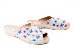 ADANEX 30230 308/1ED niebieski, kapcie damskie. Brązowe kapcie Adanex, bez wzorów. Za 63.74 zł.