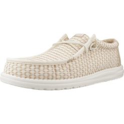 Buty HEY DUDE WALLY WOVEN Beżowy. Brązowe buty trekkingowe Hey dude, bez wzorów, z syntetyku, bez zapięcia, trekkingowe. Za 235.99 zł.