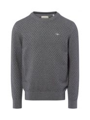 Gant Sweter z dzianiny Kobiety Bawełna szary, XL. Szare swetry Gant, xl, bez wzorów, z bawełny, eleganckie, bez ramiączek. Za 479.95 zł.
