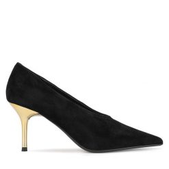 Szpilki Gino Rossi. Czarne szpilki Gino Rossi, bez wzorów, bez obcasa, na szpilce, bez zapięcia. Za 329.99 zł.