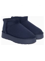 ISLAND BOOT Botki "Izia" w kolorze granatowym rozmiar: 37. Niebieskie botki Island Boot, bez wzorów, z materiału, bez obcasa, na platformie, bez zapięcia. Za 152.98 zł.