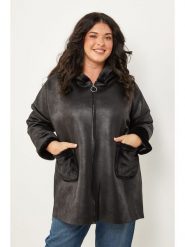 Curvy Lady Kurtka przejściowa w kolorze czarnym rozmiar: 44/46. Czarne kurtki Curvy Lady, bez wzorów, klasyczne, bez kaptura. Za 226.77 zł.