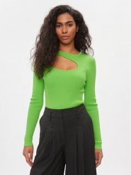 ONLY Bluzka Meddi 15311084 Zielony Slim Fit. Zielone bluzki ONLY, l, bez wzorów, z syntetyku, bez kołnierzyka, bez ramiączek. Za 69.99 zł.