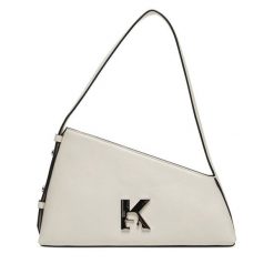 Torebka Karl Lagerfeld Jeans. Białe torebki klasyczne Karl Lagerfeld Jeans, bez wzorów, z jeansu, klasyczne, bez dodatków. Za 839.99 zł.