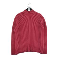 Damski czerwony sweter. Czerwone swetry Ralph Lauren, l, bez wzorów, z jeansu, eleganckie, bez ramiączek. Za 89.42 zł.