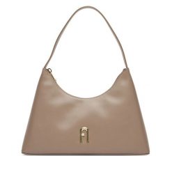 Torebka Furla. Brązowe torebki klasyczne Furla, bez wzorów, klasyczne, bez dodatków. Za 1,459.00 zł.
