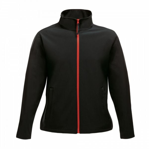 Kurtka Softshellowa Damska Do Druku Ablaze. Czarne kurtki przejściowe sportowe Regatta, xl, bez wzorów, z materiału, bez kaptura, trekkingowe. Za 131.99 zł.