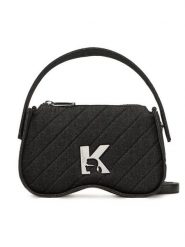 Karl Lagerfeld Jeans Torebka A1W30278 Czarny. Czarne torebki klasyczne Karl Lagerfeld Jeans, bez wzorów, z jeansu, bez dodatków. Za 419.99 zł.