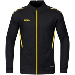Kurtka damska Jako polyester Challenge. Czarne kurtki JAKO, z aplikacjami, z dzianiny, klasyczne, z kapturem. Za 163.40 zł.
